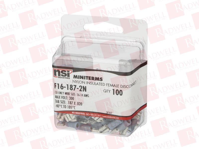 NSI INDUSTRIES F16-187-2N