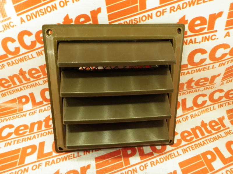 VENT COVER 6IN W/PLASTIC SCREEN BROWN
