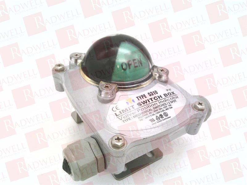 VALVE POSITION INDICATOR, 0.3-16 AMP, 125/250 VAC, 30/125/250 VDC,