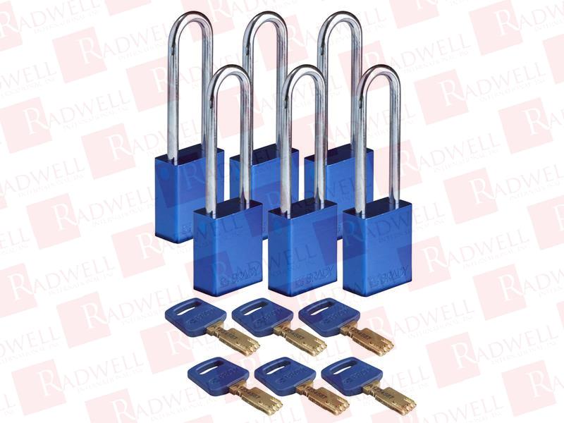 BRADY ALU-BLU-76ST-KD6PK