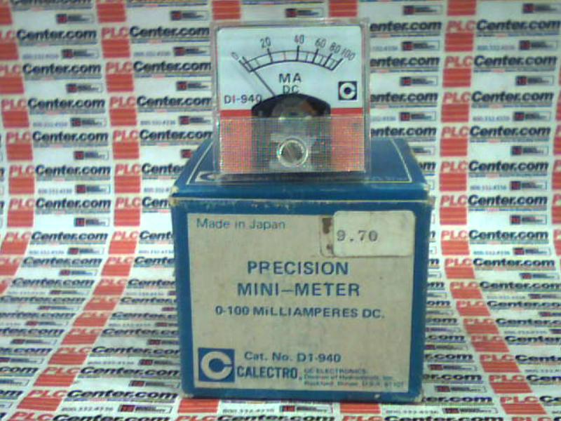 PANEL METER MINI 0-100MILLIAMPERES DC