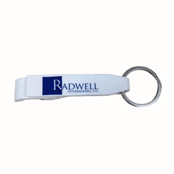   PLASTIC BOTTLE OPENER KEYRING