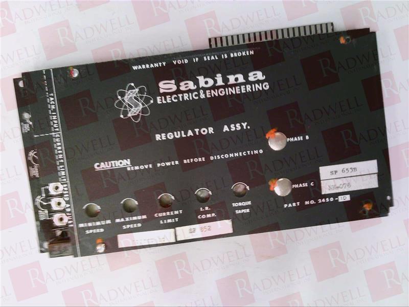 SABINA ELECTRIC 2450-1D