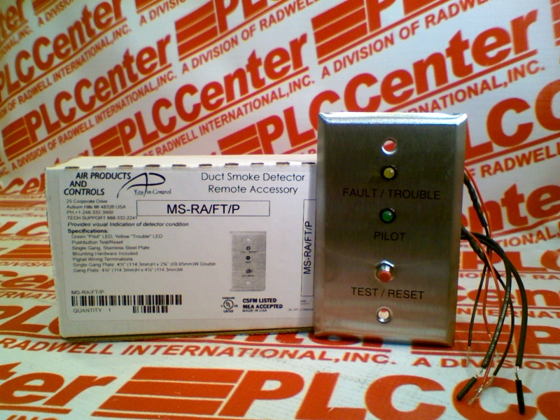 MS-RA/FT/P Fire Alarm Control by AIR PRODUCTS & CONTROLS