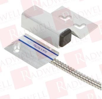 DOOR SWITCH, MINI OVERHEAD, MIGHTY MITE, UNIVERSAL MAGNET, CLOSED LOOP CIRCUIT, 3 FT ARMORED CABLE / OVER 22 AWG / UL 1061, SILVER