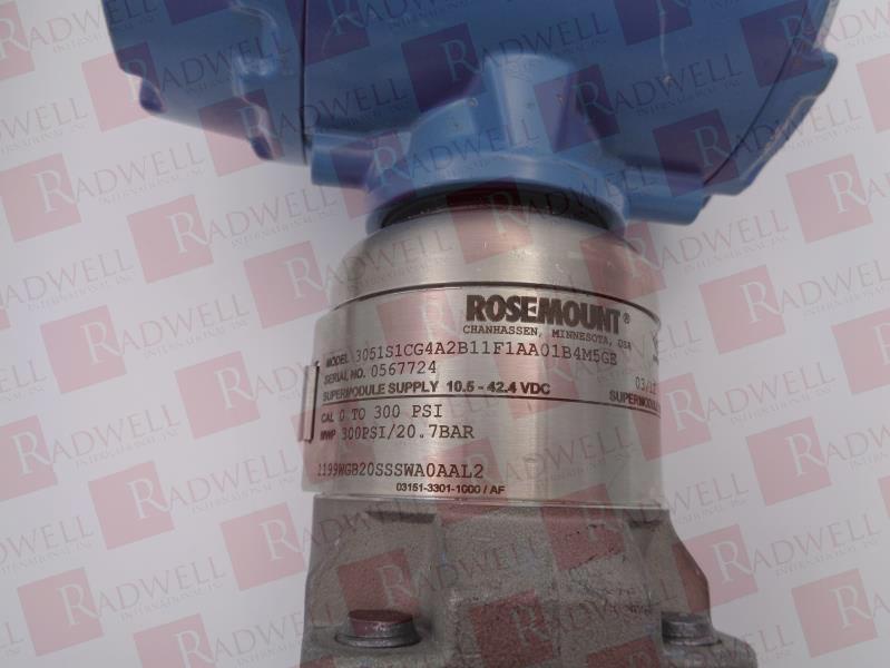 EMERSON 3051S1CG4A2B11F1AA01B4M5GE