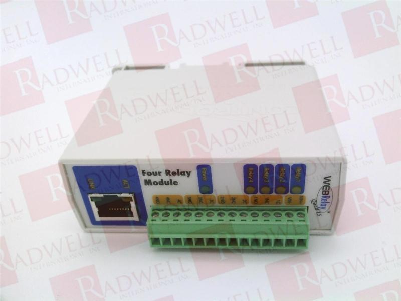 WEBRELAY-QUAD MODULE, 4 SPDT, 3 AMP, 28 VOLTS, 9-28 VDC