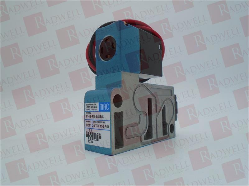 MAC VALVES INC 914B-PM-551BA