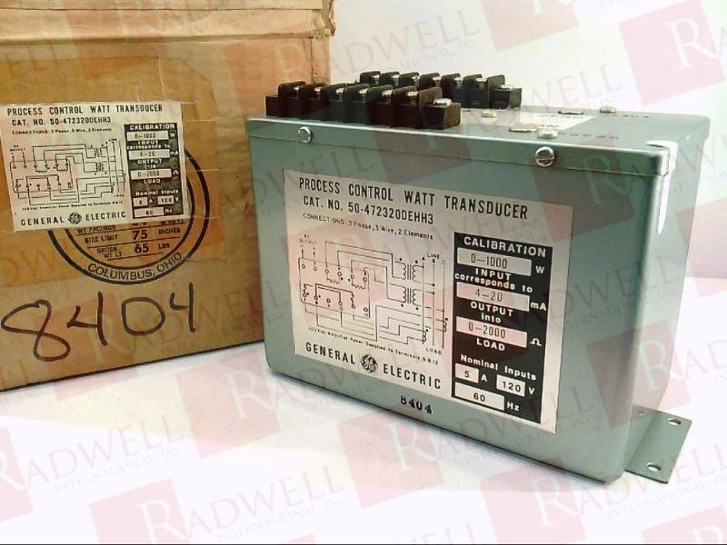 GENERAL ELECTRIC 50-472320DEH-H3