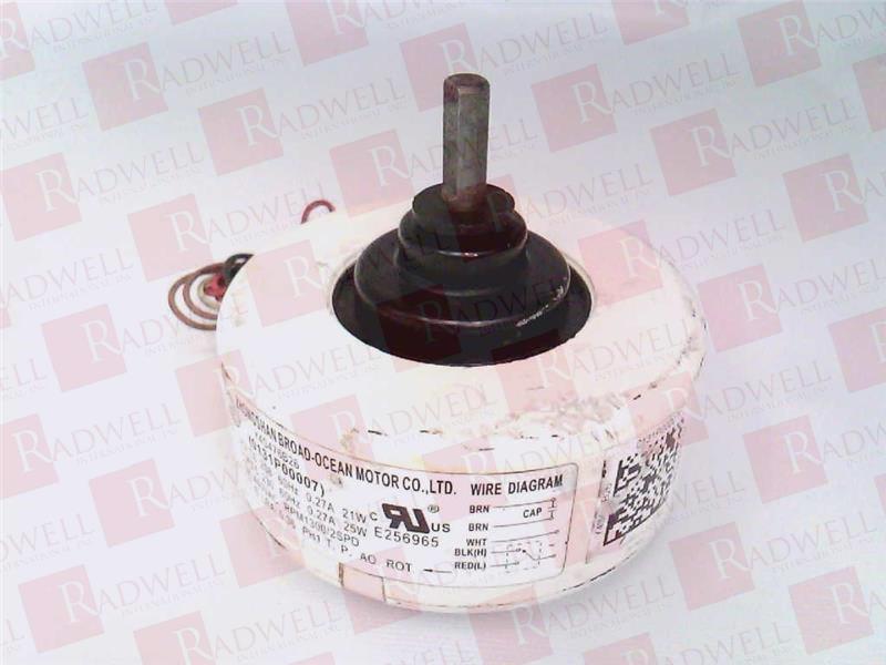 DISCONTINED BY MANUFACTURER, INDOOR BLOWER MOTOR, 208-230V, 60HZ, .27AMP, RPM 1300/2SPD
