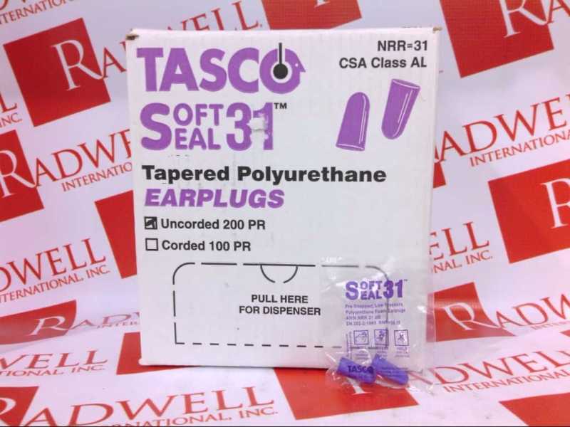 FOAM EARPLUGS UNCORDED PURPLE SOFT-SEAL32 200/PACK