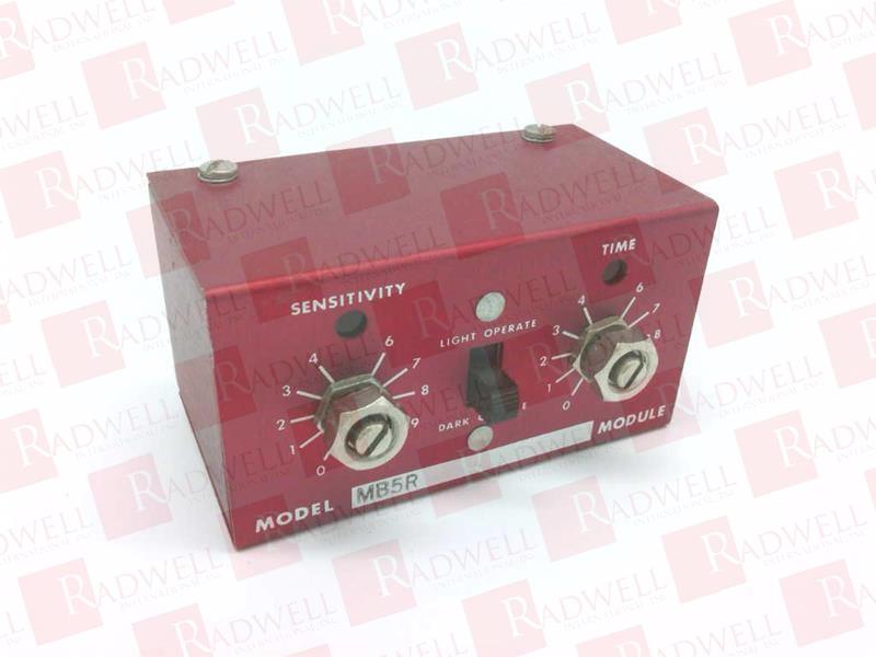 MB5R
 
LOGIC MODULE
PHOTOELECTRIC AMPLIFIER
FACTORY WARRANTY MAY NOT APPLY.    