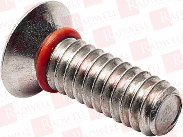 #6-32, 3/8" OAL, FLAT HEAD, #2 PHILLIPS SELF SEALING MACHINE SCREW UNCOATED, 18-8 STAINLESS STEEL, SILICONE O-RING