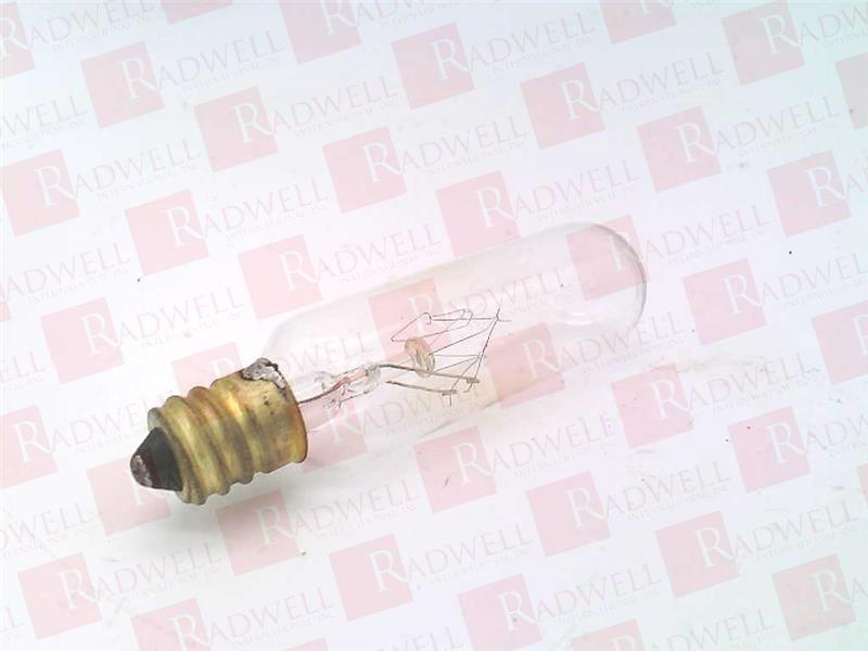 LAMP, CLEAR, TUBULAR, CANDELABRA BASE, 15 WATT, 145 V