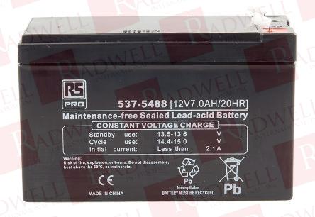 RS PRO 12V7.0AH/20HR