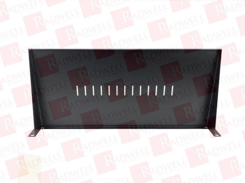 SHELF RACK MOUNT, 19IN LENGTH, 8IN WIDTH, FRONT MOUNT DESIGN, SLOTTED VENTING