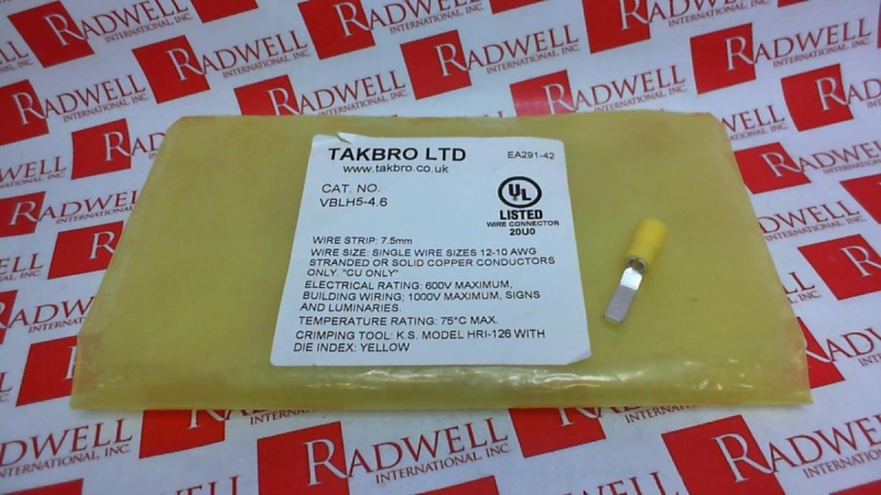HOOKED BLADE YELLOW VINYL FLARED ENTRY 4-6MM EACH