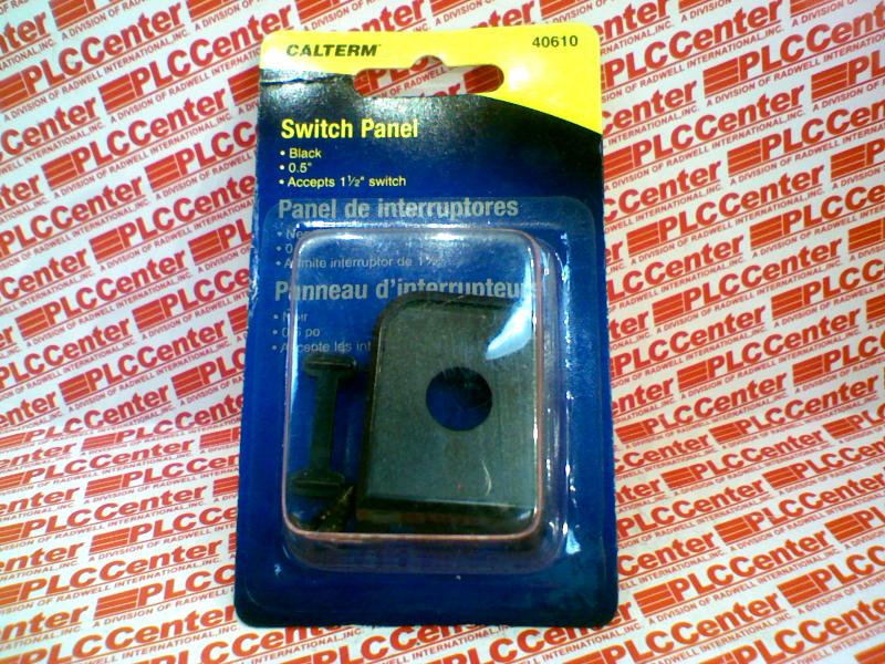 SWITCH PANEL 1/2INCH BLACK ACCEPTS 1-1/2IN SWITCH