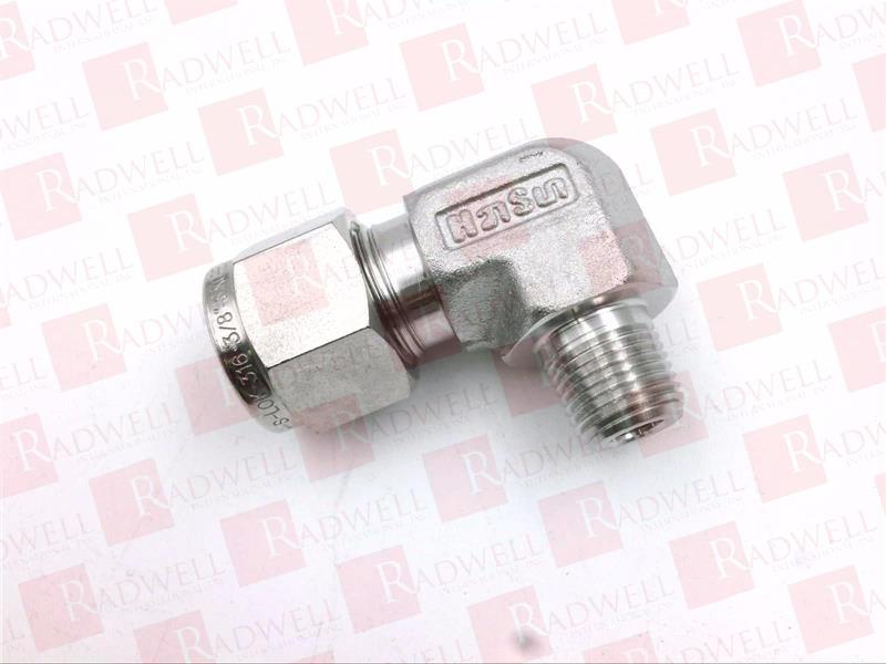 MALE ELBOW, 3/8 - 1/8 (TUBE OD - MALE NPT ), DOUBLE FERRULE, 316SS