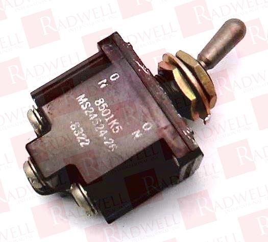 SWITCH, TOGGLE, DPST, 20A, 115V; SWITCH OPERATION:ON-(ON); CONTACT CONFIGURATION:DPST; ILLUMINATION:NON ILLUMINATED; PRODUCT RANGE:8501 SERIES; CONTACT CURRENT MAX:20A; SWITCH MOUNTING:-; CO ...