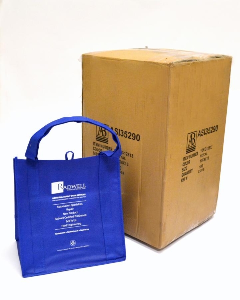 BOX OF 100 BLUE   BAG MADE OF RECYLED MATERIAL - ECO FRIENDLY