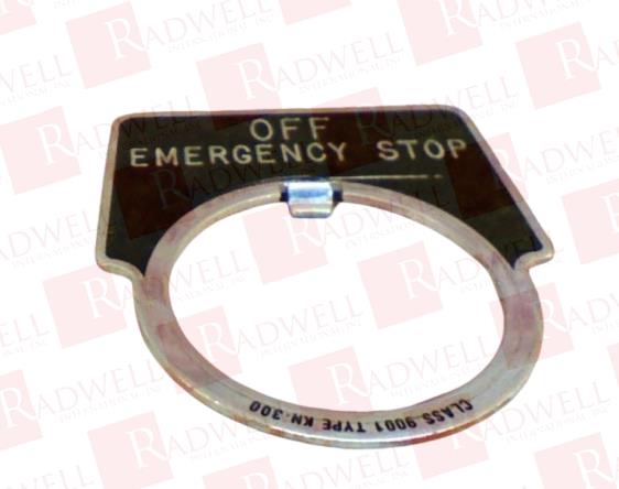 SCHNEIDER ELECTRIC 9001-KN300-OFF/EMERGENCY/STOP