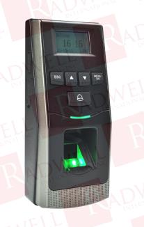 BIOMETRIC FINGERPRINT READER, 12 VDC, 500 TEMPLATES, 30,000 TRANSACTIONS, ZK OPTICAL SENSOR, RS485 SD CARD,
