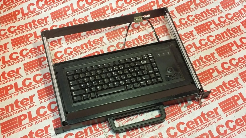 KEYBOARD RACKMOUNT DRAWER QWERT W/TRACKBALL BLK