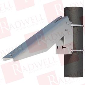 SINGLE-ARM POLE MOUNT, UNIVERSAL, CORROSION-RESISTANT (5052-H32) ALUMINUM, MOUNTS EASILY TO POLES 2" TO 4.5" IN DIAMETER, TILT RANGE OF 15 - 65 DEGREES
