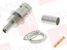 RF / COAXIAL CONNECTOR, BNC COAXIAL, STRAIGHT BULKHEAD JACK, CRIMP, 50 OHM, RG58, RG141 ;ROHS COMPLIANT: YES