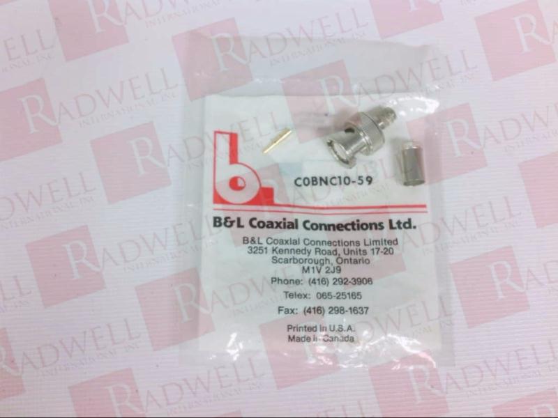 COAXIAL CRIMP CONNECTOR BNC-TNC