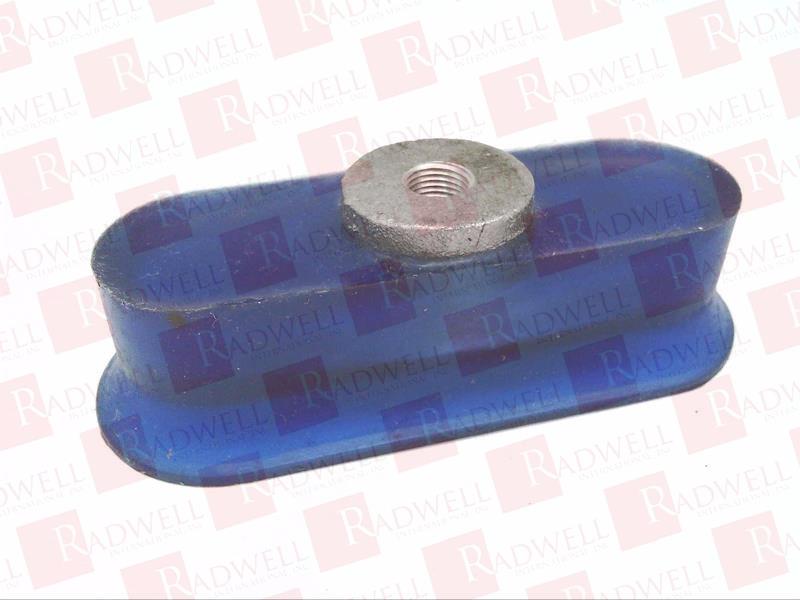 VACUUM CUP - OVAL 1.56 OD BLUE VINYL.