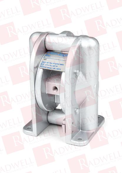 PUMP, AIR-OPERATED, DOUBLE DIAPHRAGM, ALUMINUM HOUSING, NBR DIAPHRAGMS, NBR VALVES
