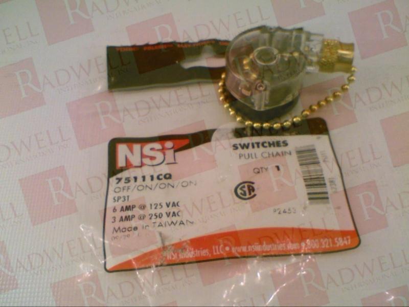 NSI INDUSTRIES 75111CQ