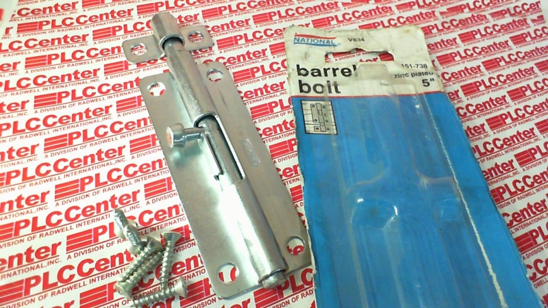 BARREL BOLT ZINC PLATED 5IN