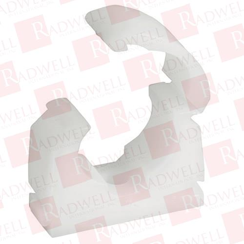 SINGLE HINGED PIPE CLIP, 22MM, WHITE,