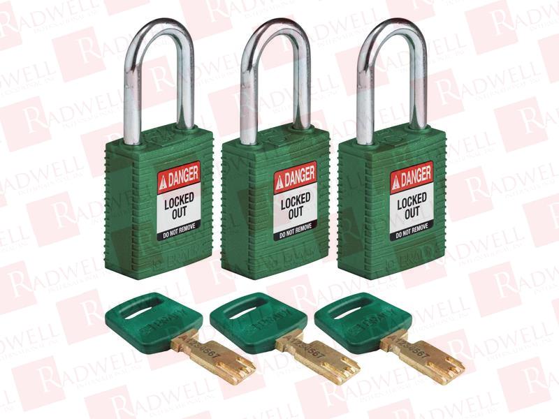 BRADY NYL-GRN-38ST-KA3PK