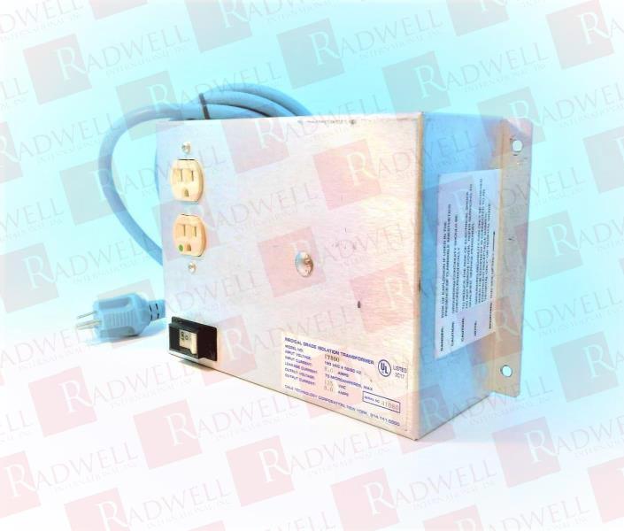 , MEDICAL GRADE ISOLATION TRANSFORMER, INPUT VOLTAGE: 120 VAC AT 50/60 HZ, INPUT CURRENT: 8.0 AMPS, LEAKAGE CURRENT: 75 MICROAMPERES MAX, OUTPUT VOLTAGE: 120 VAC, ...