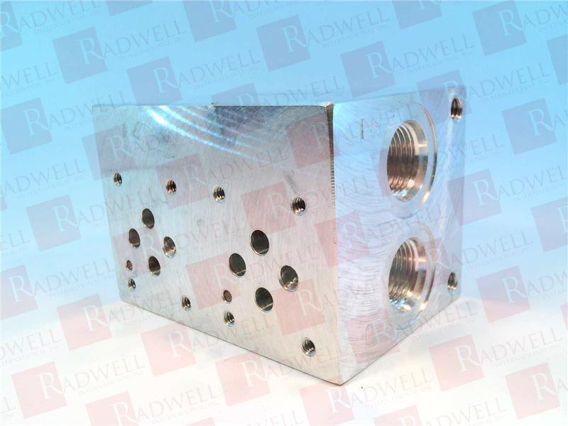 ALUMINUM VALVE MANIFOLD, 20.7 MPA, ISO 4401-03-02 NFPA T3.5.1-D03 VALVE PATTERN, PARALLEL CIRCUIT STANDARD FLOW, 2 STATIONS, 2.13 INCH VALVE SPACING, SAE ISO 11926 PORT THREADS