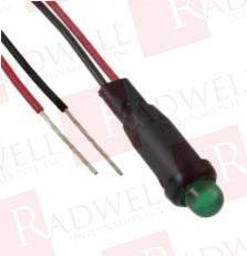 INDICATOR LED, 24 V, 5.08 MM, GREEN