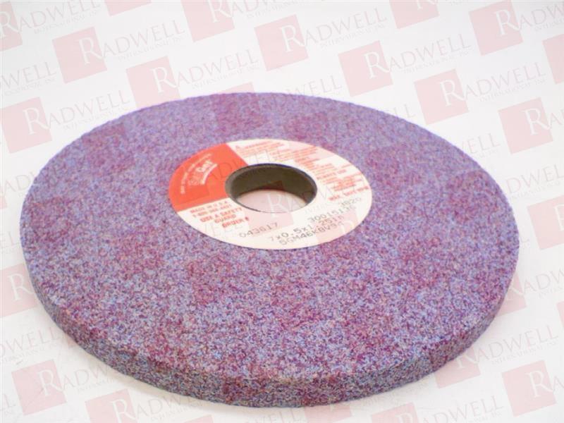RADIAC, 043617, 5GM46K8V94, GRINDING WHEEL, MAX. SAFE RPM: 3820, 7 X 0.5 X 1.25 INCH, (7 X 1/2 X 1-1/4)