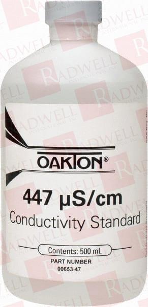 CONDUCTIVITY CALIBRATION SOLUTIONS & SOLUTIONS SETS, TYPE: CONDUCTIVITY/TDS SOLUTION PINT BOTTLE , CONDUCTIVITY: 447 5S , ACCURACY (%): 1.0 , ACCURACY DEGREE (C): 25 , ADDITIONAL INFORMATION ...