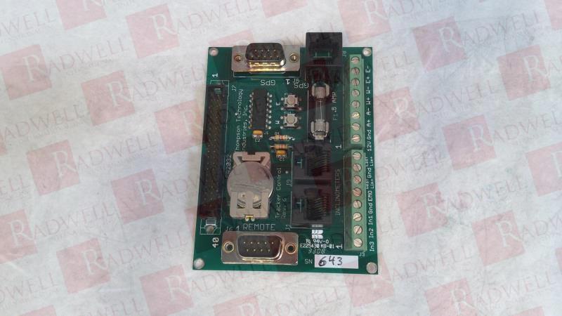 THOMPSON INDUSTRIES TRACKER CONTROL