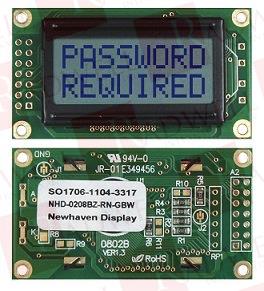 NEWHAVEN DISPLAY NHD-0208BZ-RN-GBW