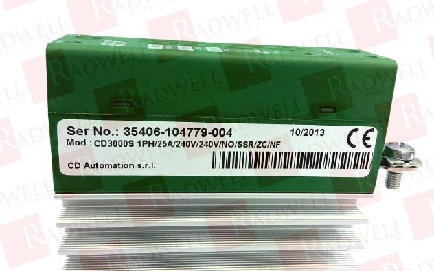 DANAHER CONTROLS CD3000S 1PH/25A/240V/240V/NO/SSR/ZC/NF