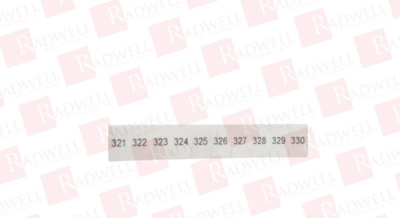 PHOENIX CONTACT ZB 6,LGS:FORTL.ZAHLEN 321-330