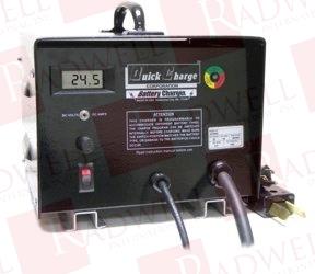 BATTERY CHARGER, PORTABLE, HEAVY DUTY, INTERNALLY DIP SWITCH PROGRAMMABLE, 4 CHARGE PROFILES, 117 VAC INPUT, 14 AMP CURRENT DRAW, 24 VDC OUTPUT, 40 AMP OUTPUT, LCD DISPLAY, THERMAL PROTECTIO ...