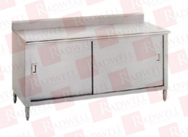 ENCLOSED WORKTABLE STAINLESS STEEL TOP, 48" WIDE X 35-1/2" HIGH