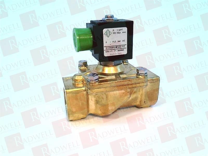 SOLENOID VALVE, 2 WAYS NORMALLY CLOSED, MIXED ACTION, PORT SIZE 1IN NPT, 16VA, 18MM DIN