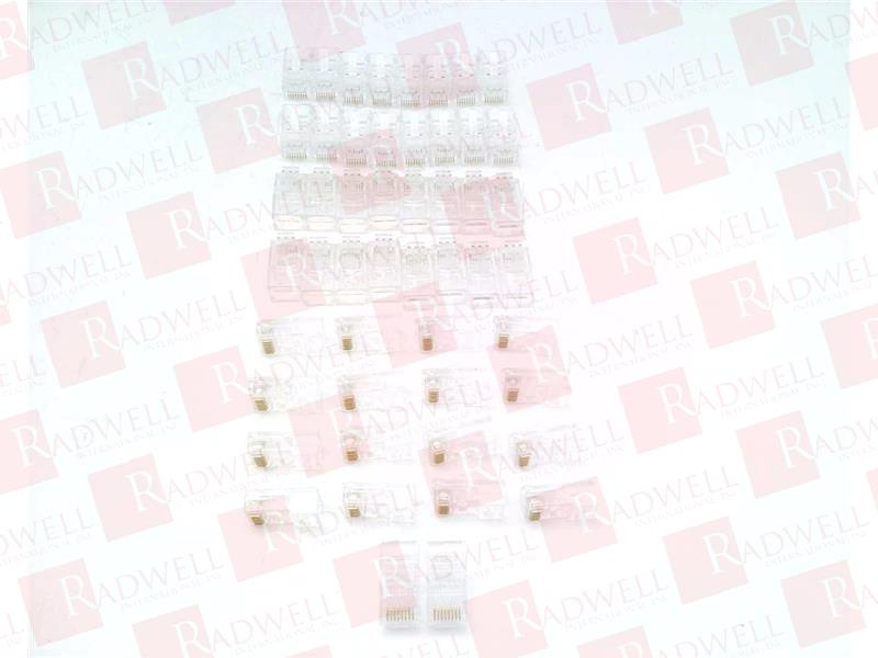 CONNECTOR, 50 PACK, ETHERNET CABLE PLUG, 8P8C, CAT5E, MODULAR, MALE TO FEMALE, NETWORK LAN CONNECTOR